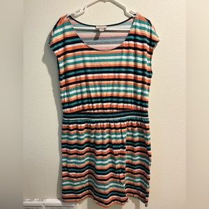 XL Loft striped dress